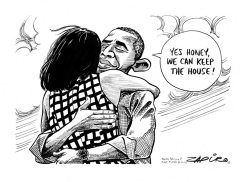 OBAMA WINS by Zapiro