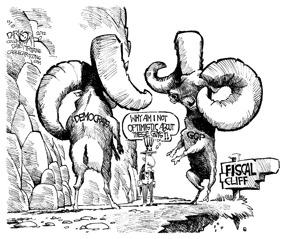Butting Heads Over the Fiscal Cliff