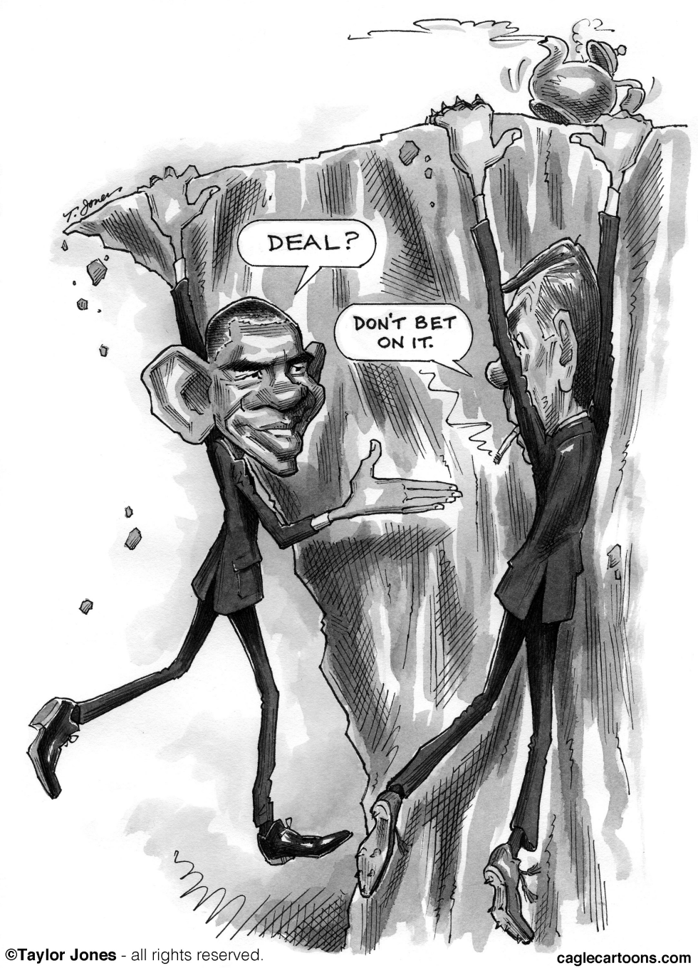 Obama and Boehner - Cliffhangers