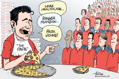 PAPA JOHNS by Rob Tornoe