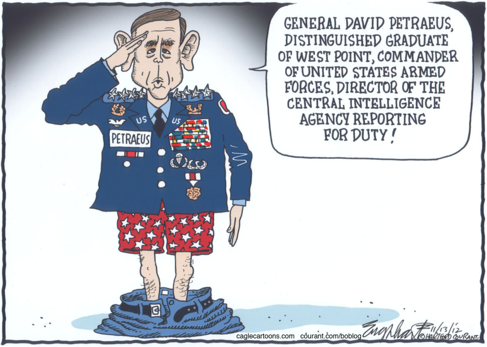  GENERAL DAVID PETRAEUS by Bob Englehart