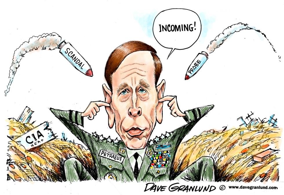  GEN PETRAEUS SCANDAL by Dave Granlund