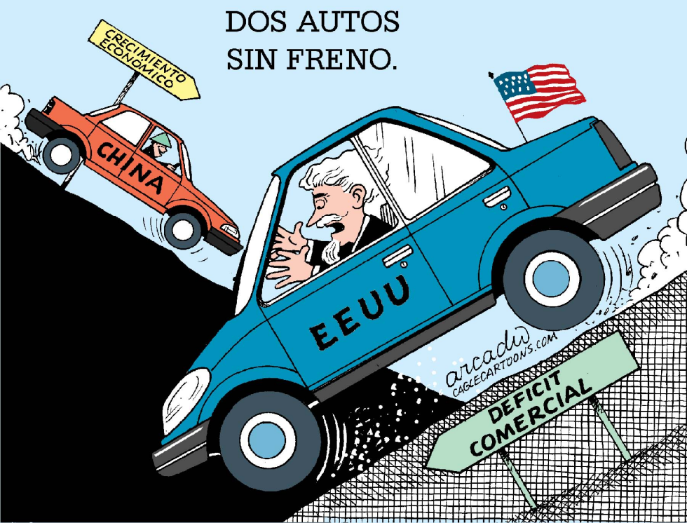 Dos autos sin freno