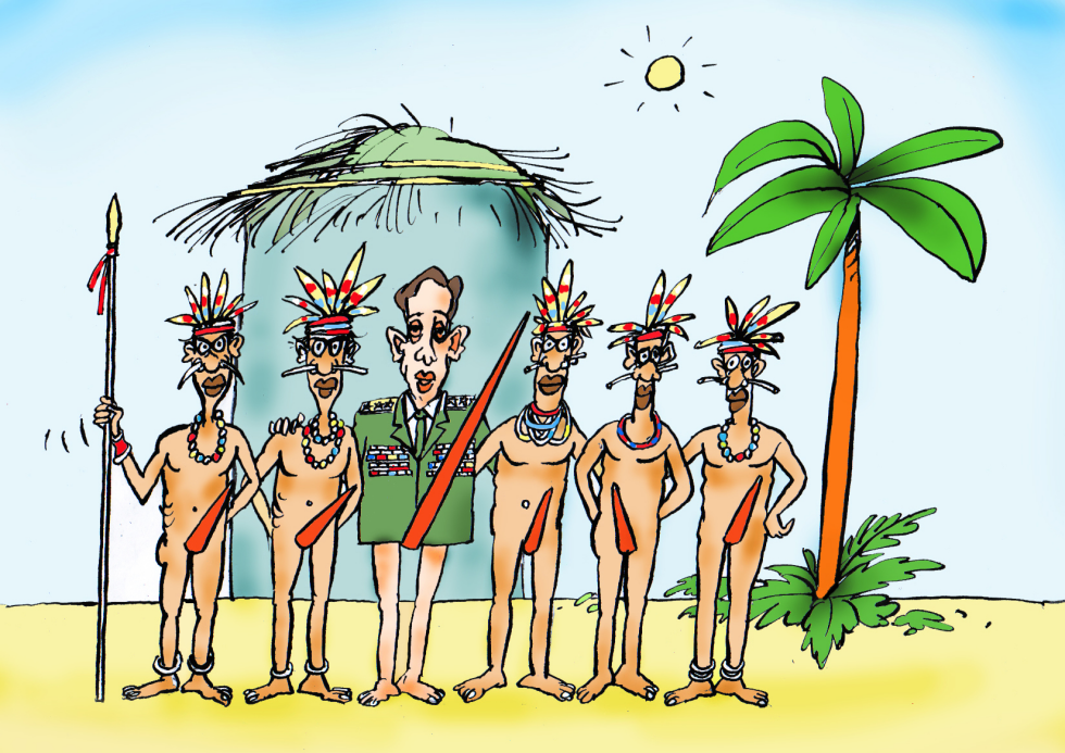 Petraeus on holiday in Papua