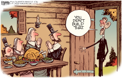 OBAMA THANKSGIVING  by Rick McKee