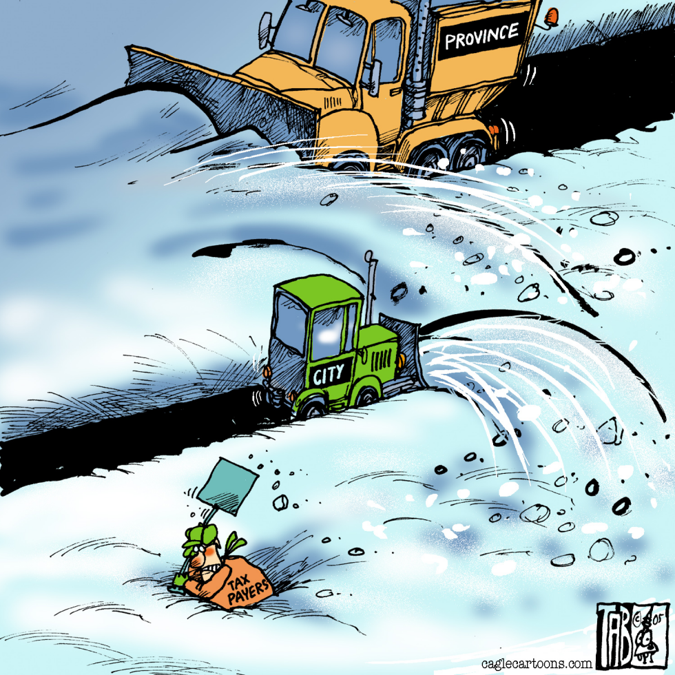 CANADA Property Tax Shovelling COLOR