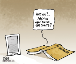 BOOK VS E-BOOK READER by Frederick Deligne
