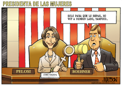 NANCY PELOSI ES PRESIDENTA DE MUJERES DEL CONGRESO by R.J. Matson