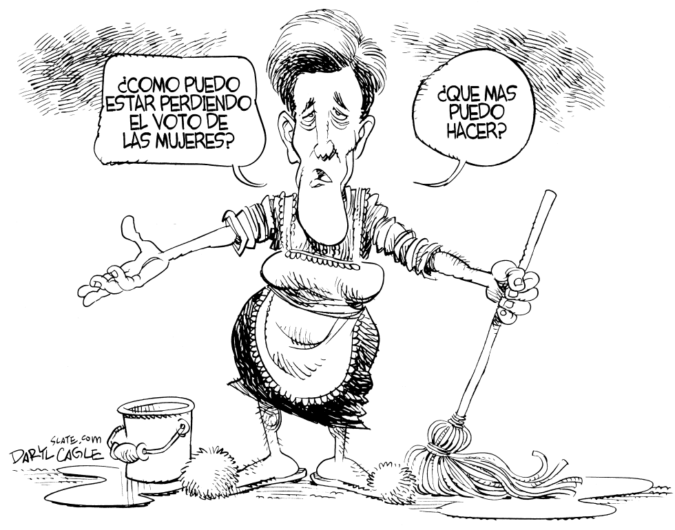  KERRY Y LAS MUJERES by Daryl Cagle