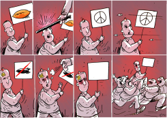 FIGHTING PEACE by Oguz Gurel