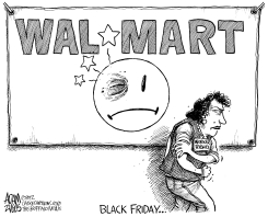 WALMART BLACK FRIDAY by Adam Zyglis