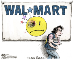 WALMART BLACK FRIDAY  by Adam Zyglis