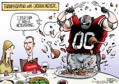 LOCAL OH - OSU VS MICHIGAN THANKSGIVING  by Nate Beeler