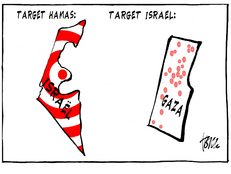  TARGET HAMAS AND ISRAEL by Tom Janssen