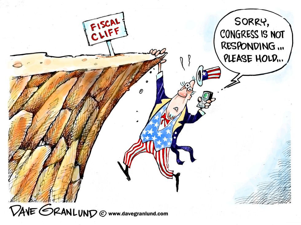  FISCAL CLIFF RESPONSE by Dave Granlund