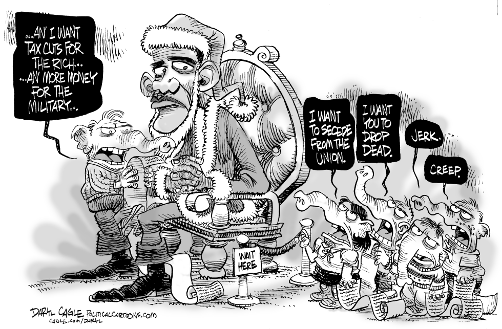 Santa Obama and the GOP Grayscale