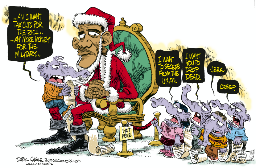 Santa Obama and the GOP COLOR