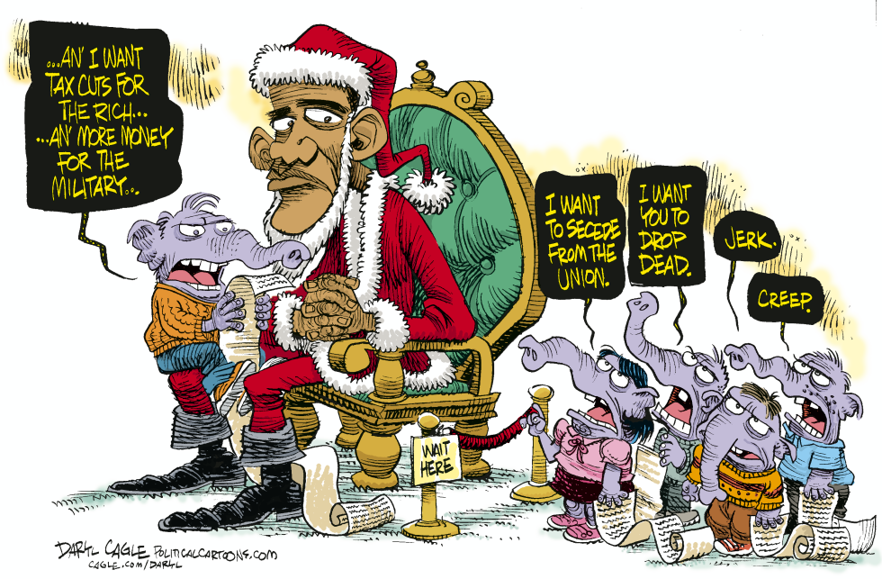 Santa Obama and the GOP COLOR
