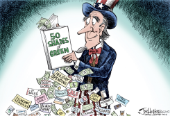 HOLIDAY SPENDING by Joe Heller