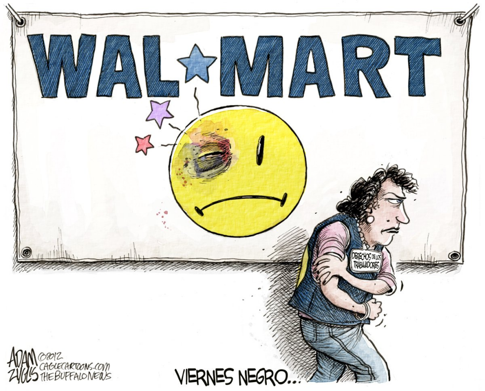  VIERNES NEGRO EN WALMART  by Adam Zyglis