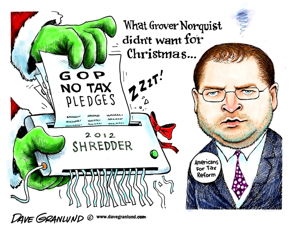  NORQUIST AND GOP PLEDGES by Dave Granlund