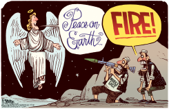 PEACE ON EARTH  by Rick McKee