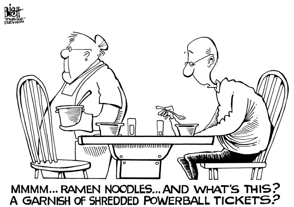POWERBALL LOSERS, B/W