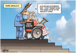 SENATE DEMOCRATS CONSIDER CHANGING FILIBUSTER RULE by R.J. Matson