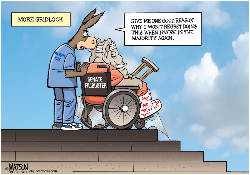 Senate Democrats Consider Changing Filibuster Rule-COLOR