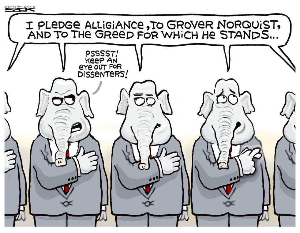  GREEDY NORQUIST by Steve Sack