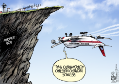 ACERCAMIENTO AL PRECIPICIO FISCAL  by Nate Beeler