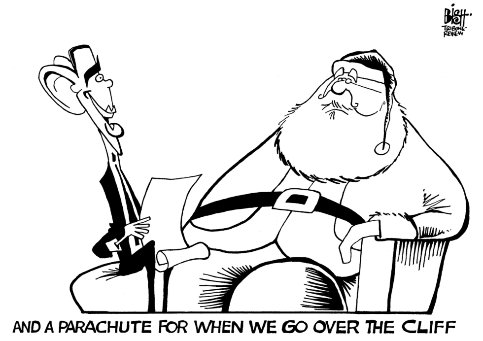 A PARACHUTE FOR CHRISTMAS, B/W