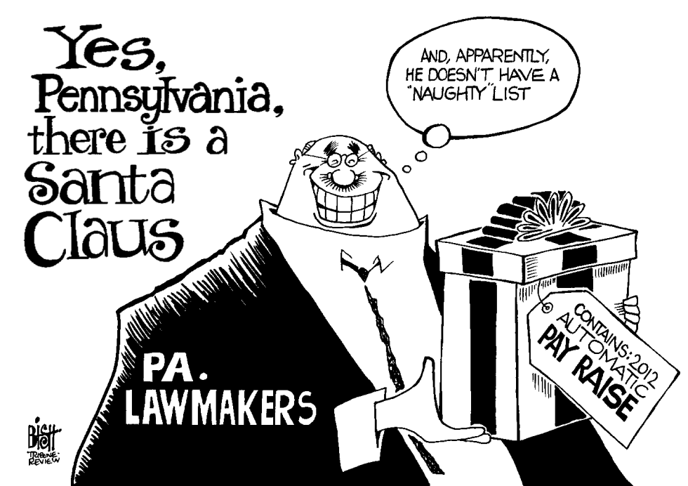 LOCAL- PA PAY RAISE, B/W