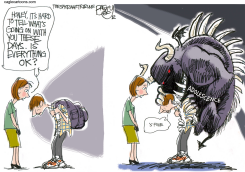 TEEN BURDEN  by Pat Bagley