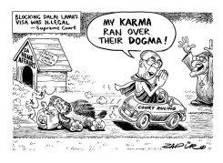 DALAI LAMAS VISA by Zapiro