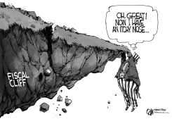 FISCAL CLIFF by Cam Cardow