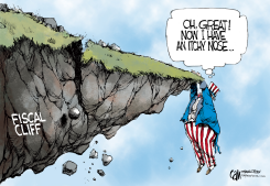 FISCAL CLIFF  by Cam Cardow