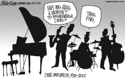 DAVE BRUBECK  by Mike Keefe
