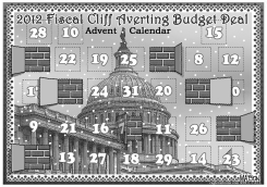 FISCAL CLIFF AVERTING BUDGET DEAL ADVENT CALENDAR by R.J. Matson