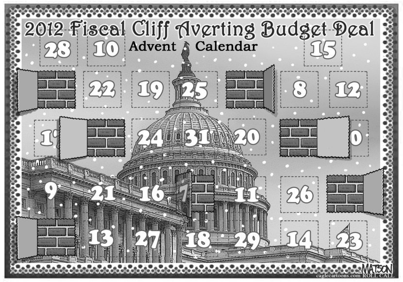 Fiscal Cliff Averting Budget Deal Advent Calendar