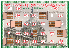 FISCAL CLIFF AVERTING BUDGET DEAL ADVENT CALENDAR by R.J. Matson
