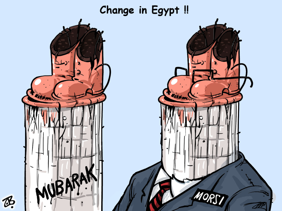 CHANGE IN EGYPT by Emad Hajjaj