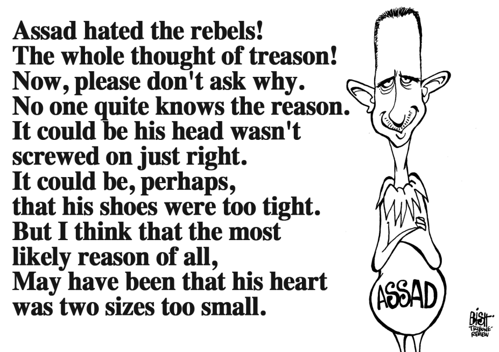 SYRIAN GRINCH, B/W