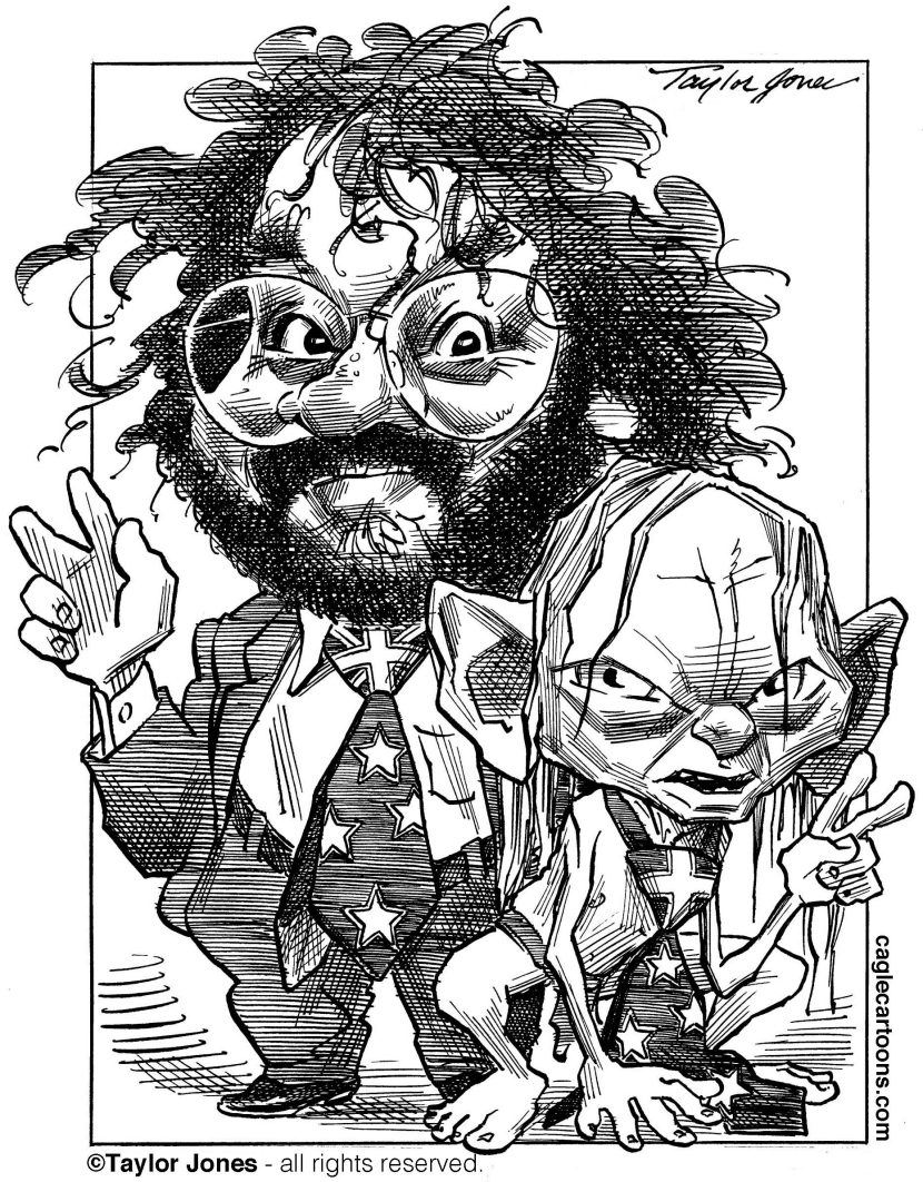 Peter Jackson and Gollum - Homo hobbitus