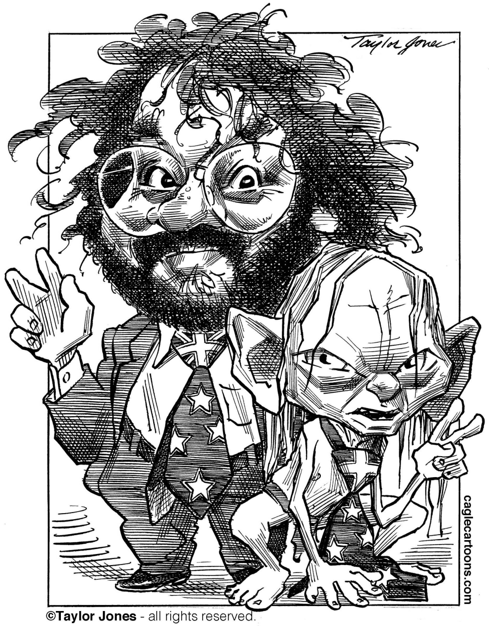 Peter Jackson and Gollum - Homo hobbitus