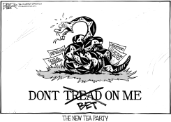TEA PARTY FLAG by Nate Beeler