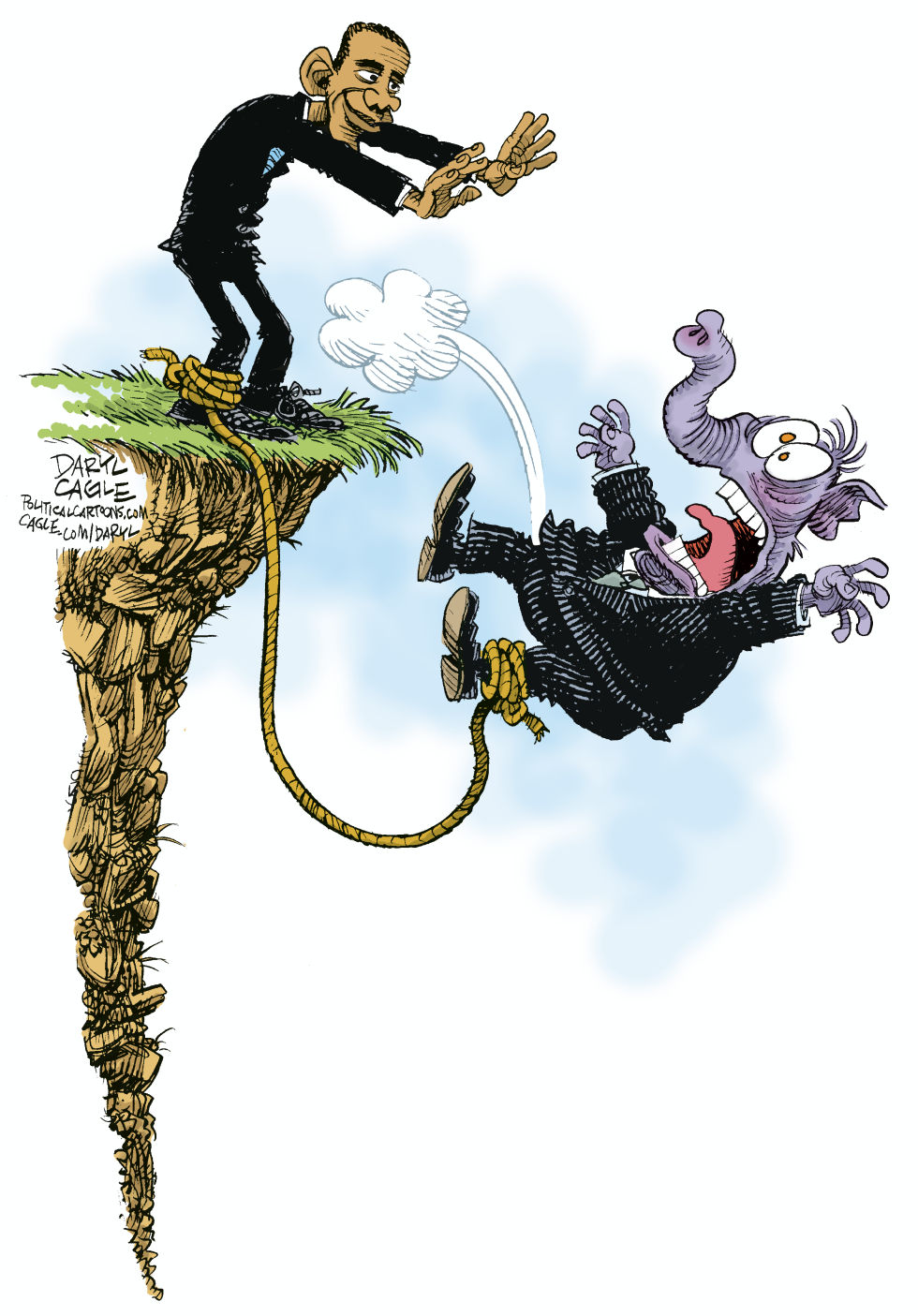 Fiscal Cliff and Rope COLOR