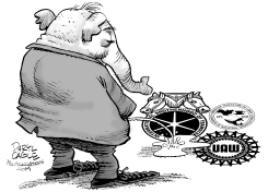 RIGHT TO WORK PEE by Daryl Cagle