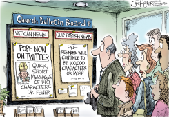 POPE TWEETS by Joe Heller