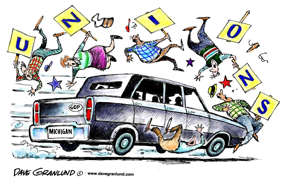 Michigan vs unions
